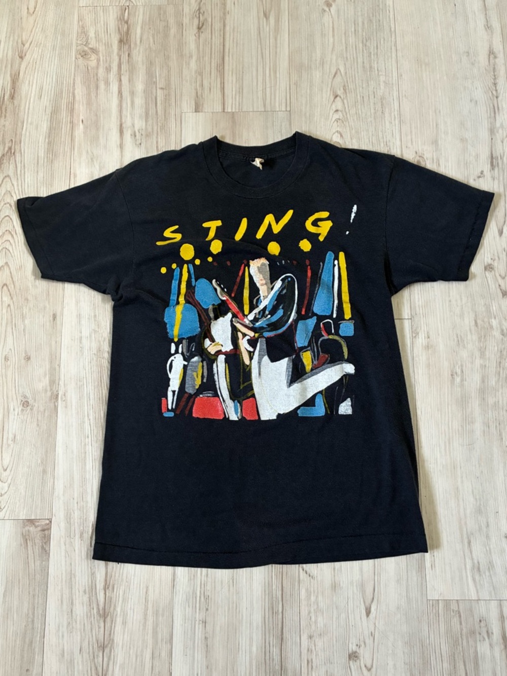 Vintage 80s Sting Bring On The Night Tee Shirt
